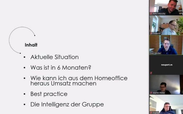 Vertriebsteam im Homeoffice: Effektive Zusammenarbeit über eine Videokonferenz
