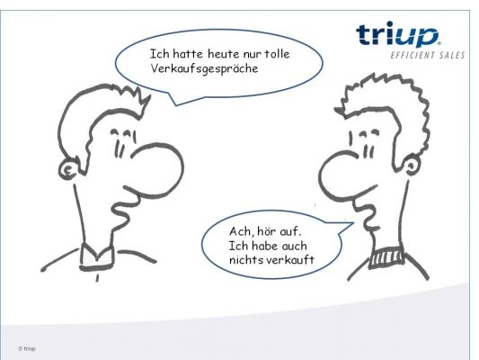 Zwei Vertriebsmitarbeiter im Gespräch