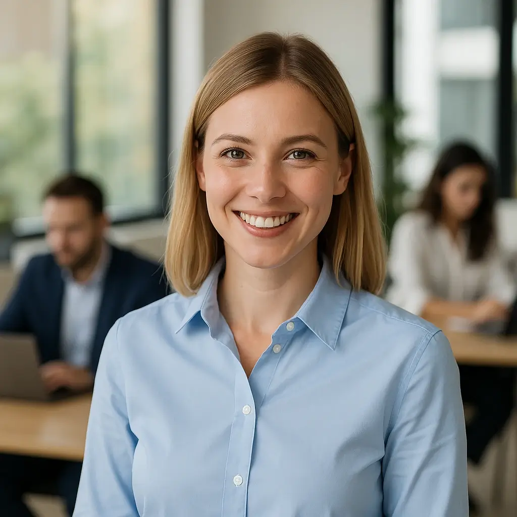 Mitarbeiterin in einem Training, die gemeinsam verkaufen lernen – Schulungssituation im Salestraining. Symbolfoto/KI-generiert