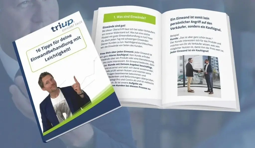 E-Book zur Einwandbehandlung mit Methoden und Beispielen für Kundengespräche